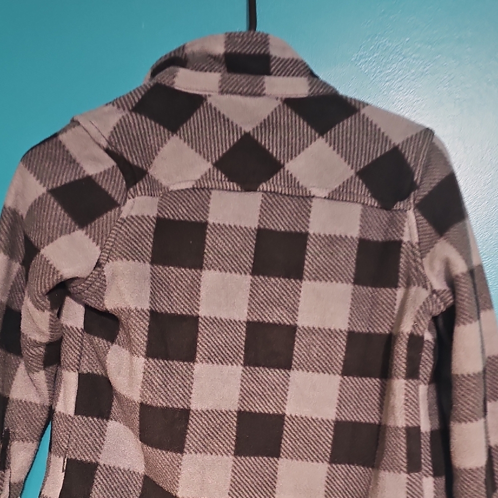 Black and Gray Plaid Jacket - Picture 3 of 3